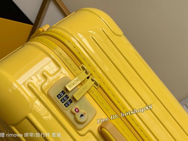 RIMOWA行李箱四輪拉杆箱 型號90080 Rimowa Essential全新色彩系列 日默瓦行李超輕pc拉鏈箱 gdx1210